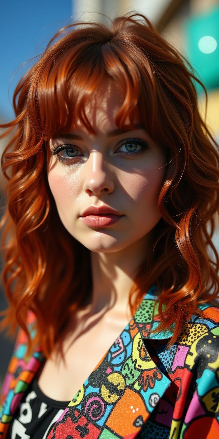Feuriger Rotton mit weichen Locken